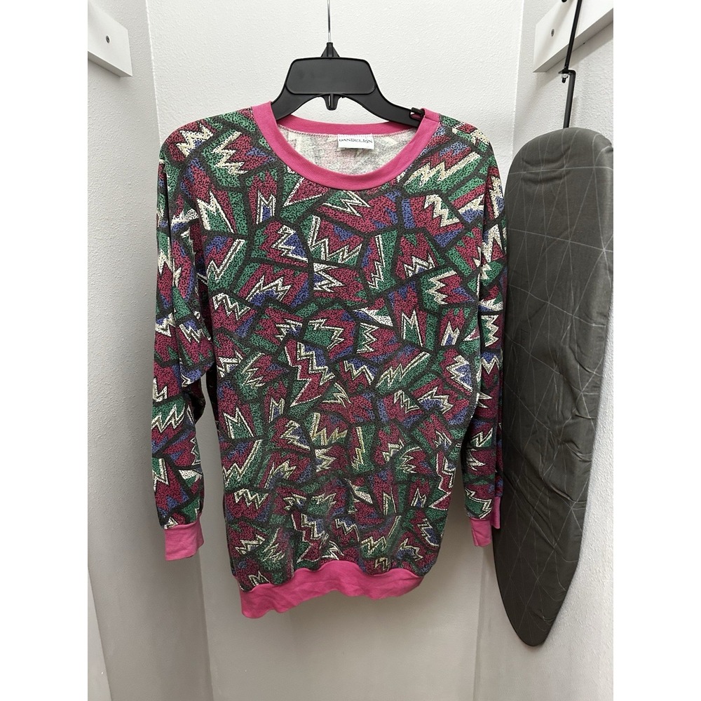 Vintage 80s Retro Skiwear Sweater One Size Dandelion